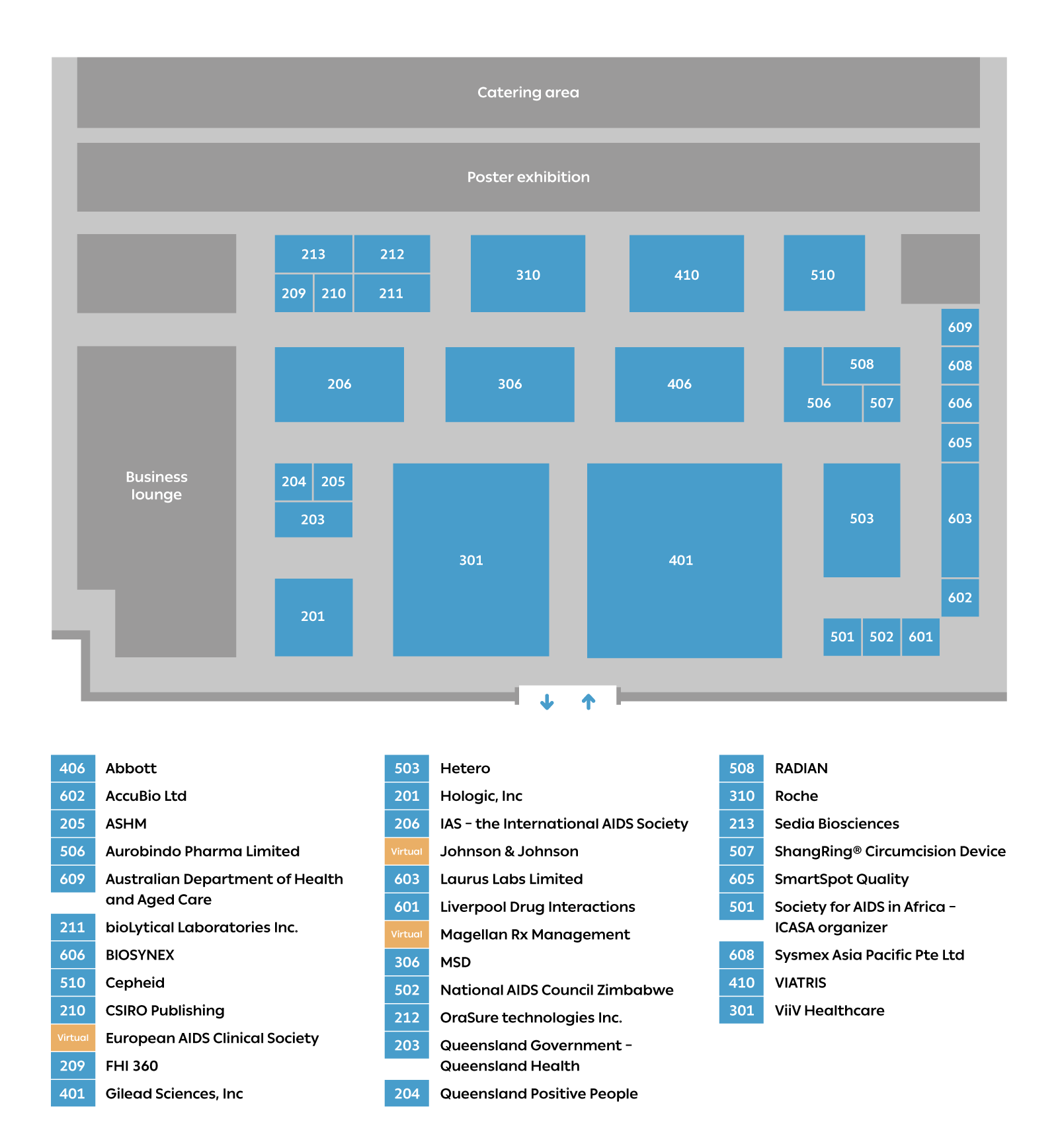 IAS 2023 exhibition map