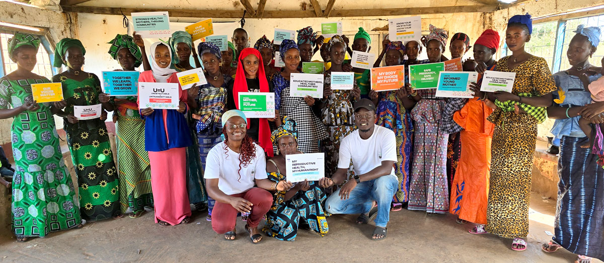 Workshop in the Central River Region in The Gambia in November 2024 as part of Goodness’ project, “The Gambia SHE Project”